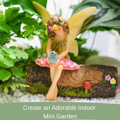 PRETMANNS Fairy Garden Fairies – Cute Accessories for Indoor or Outdoor Miniature Garden - Figurine