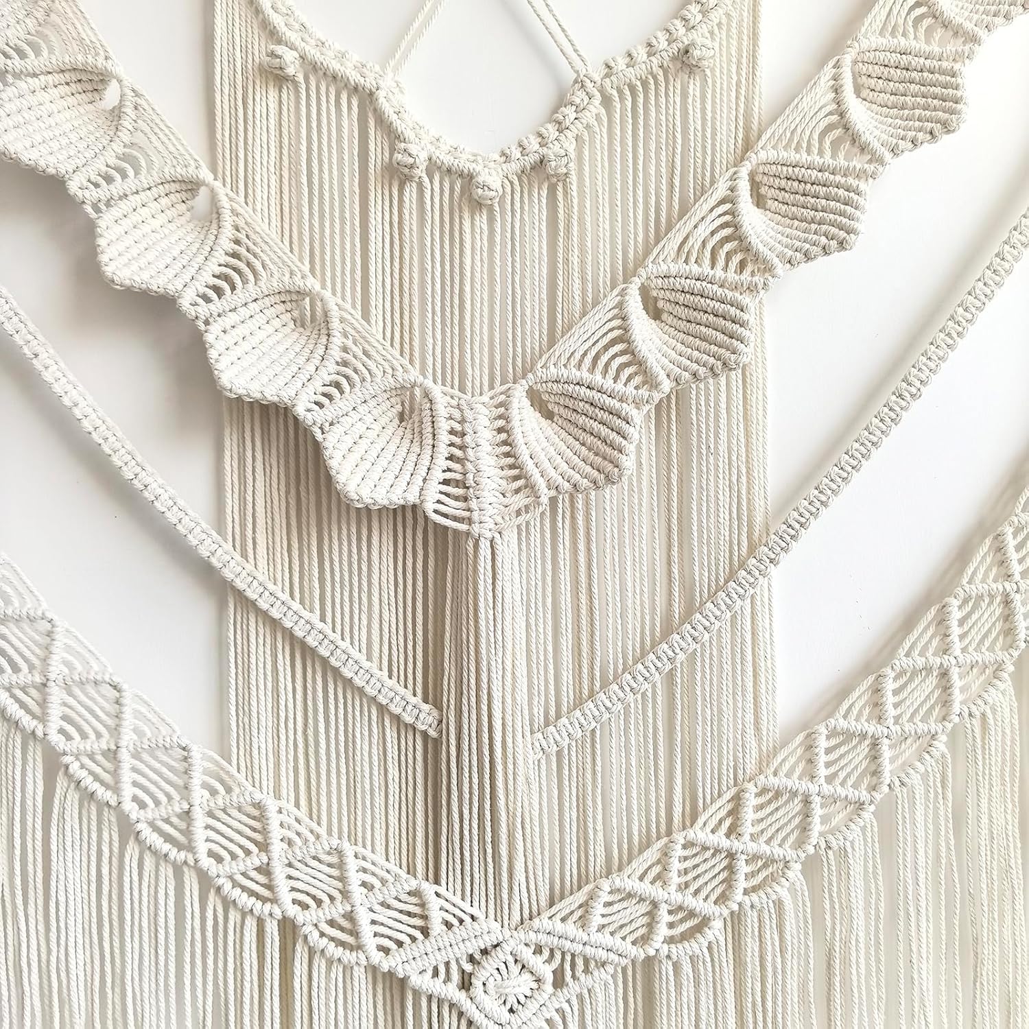 Achart Macrame Wall Hanging Large- Boho Wall Decor- large wall art- Wall Decor Living Room- Macrame