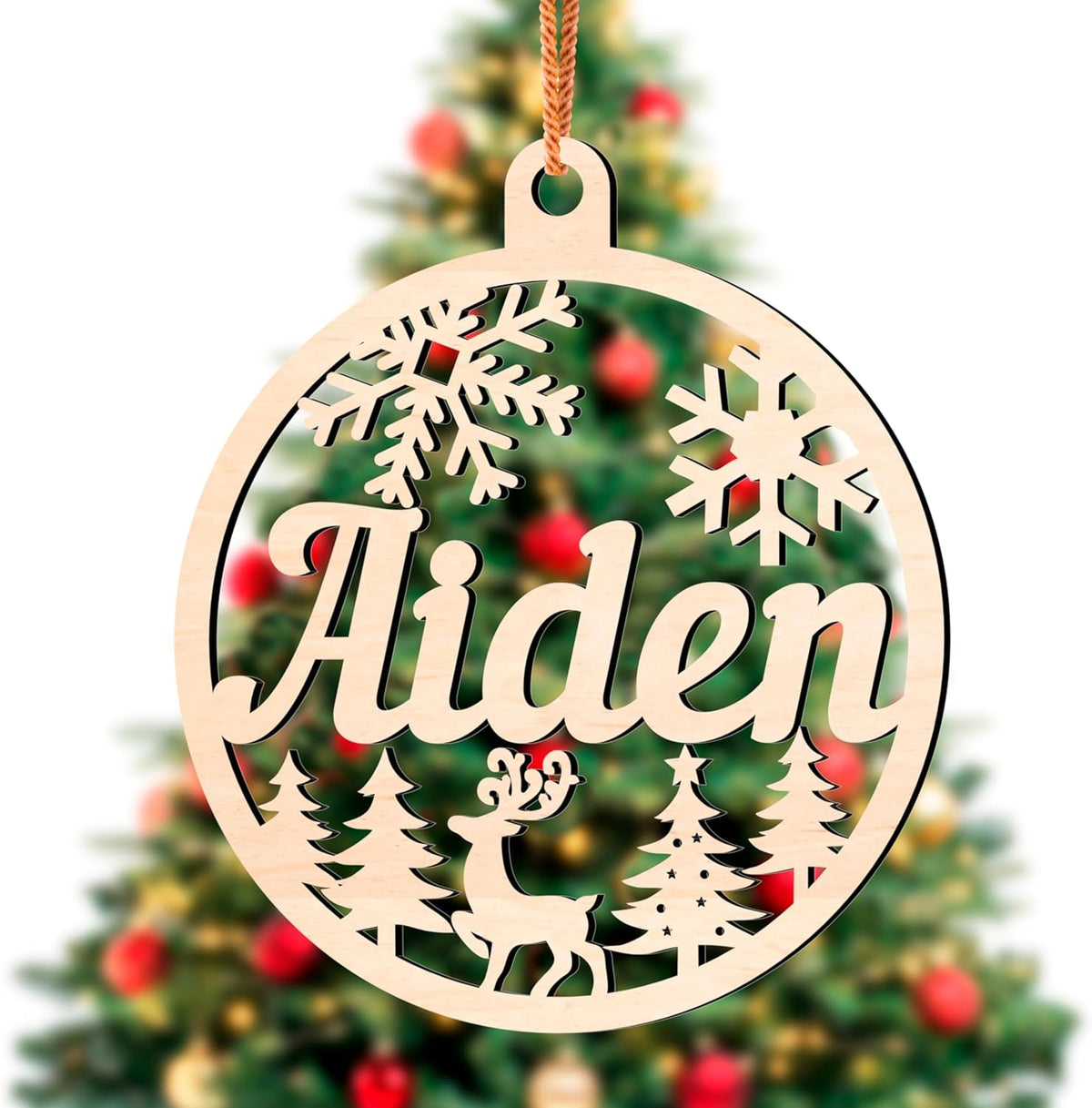Personalized Christmas Ornaments with Names - Custom Christmas Ornament for Kids and Adults, Custom