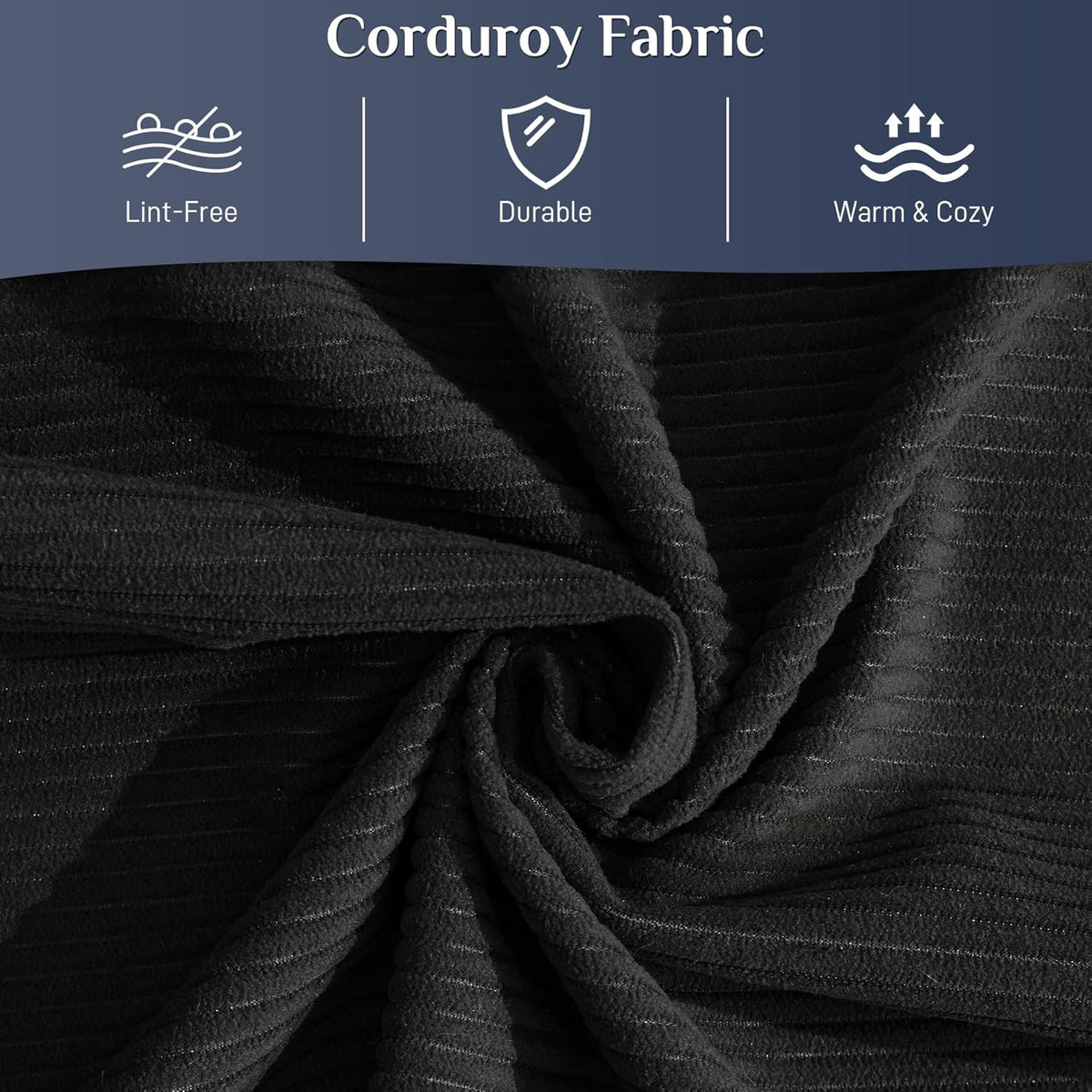 Convertible Sleeper Sofa Bed with Pillow, 4-in-1 Corduroy Folding Mattress Couch with Fixed-Shape