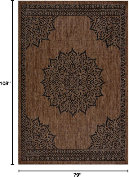 CAMILSON Outdoor Rug, Modern Area Rugs for Indoor and Outdoor Patios, Kitchen and Hallway mats