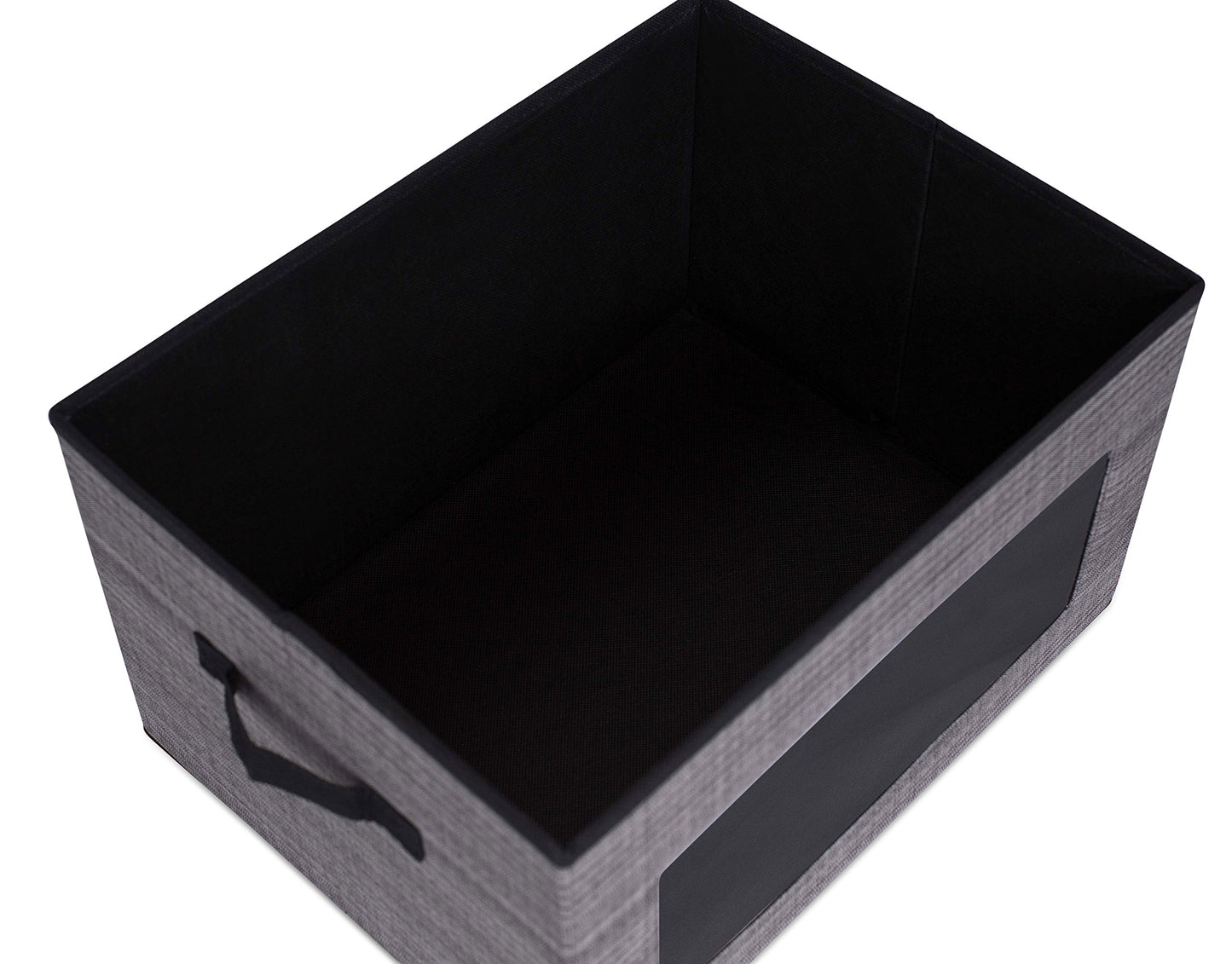 Internet's Best Storage Box with Window - Durable Storage Bin Basket Containers with Lids and