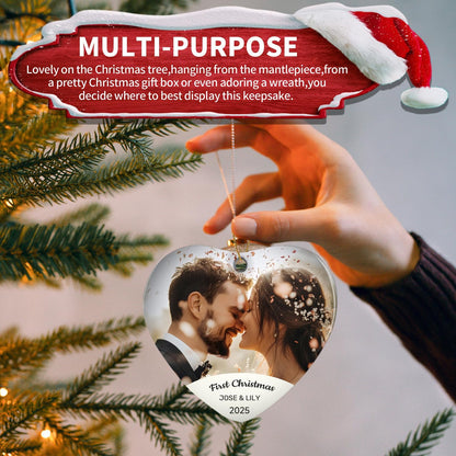 Personalized Christmas Ornaments 2025,Custom Christmas Ornament with Photo Text,Personalized