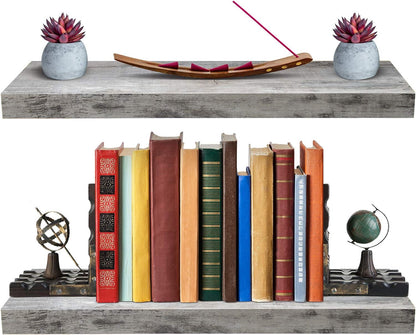 Sorbus Floating Shelves for Wall - 24" Bathroom Shelves, Wall Decor for Bedroom, Kitchen, Living