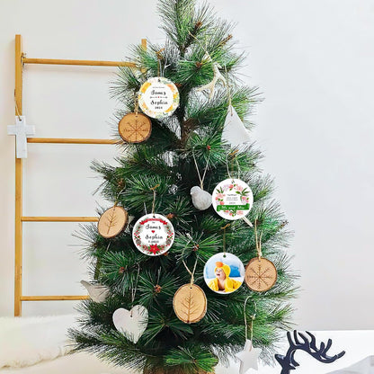 Personalized Our First Christmas Married Ornament 2025, Just Married Christmas Ornament as Mr and