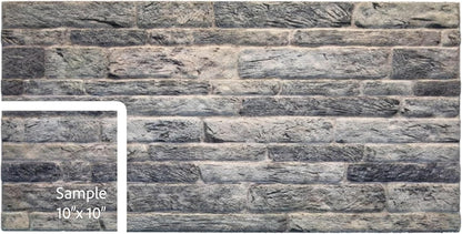 Dundee Deco 3D Wall Panels Faux Brick - Cladding Light Grey Stone Look Wall Paneling, Styrofoam