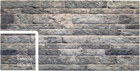 Dundee Deco 3D Wall Panels Faux Brick - Cladding Light Grey Stone Look Wall Paneling, Styrofoam