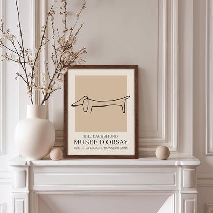 Poster Master Vintage Poster - Retro Minimalist Print - Gift for Artist, Housewarming - Dachshund