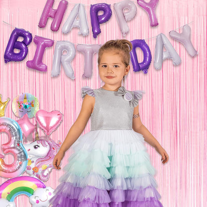 Pastel Pink Party Backdrop Decoration - GREATRIL Baby Pink Foil Fringe Streamers for Baby/Boo