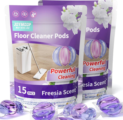 JOYMOOP Floor Cleaner for Mopping, 30 PCS Mopping Solution, Hardwood Floor Cleaner, Works Perfectly