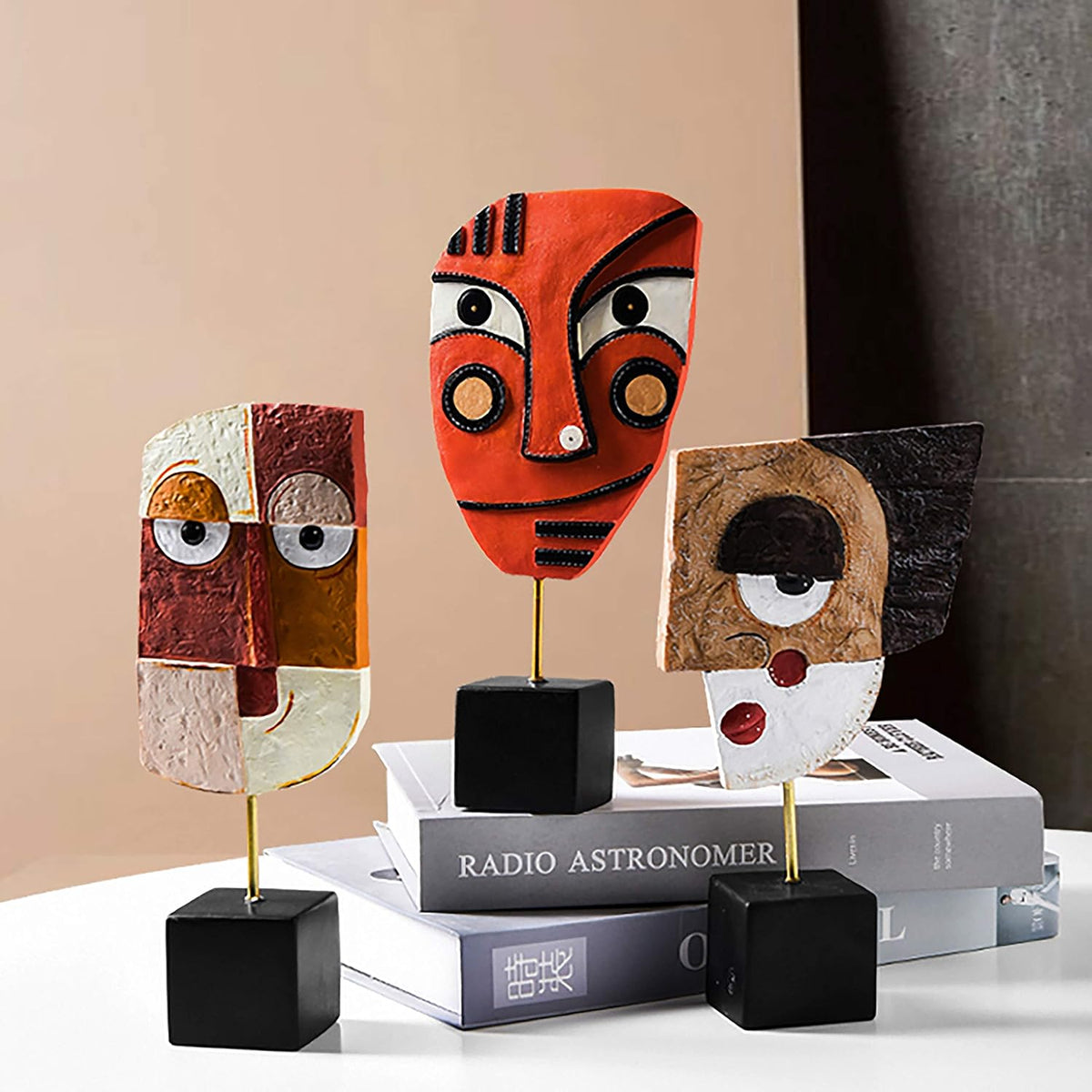 Harmony - Handcrafted Resin Abstract Sculpture for Modern Home Decor, Book Shelf, TV Stand, Living