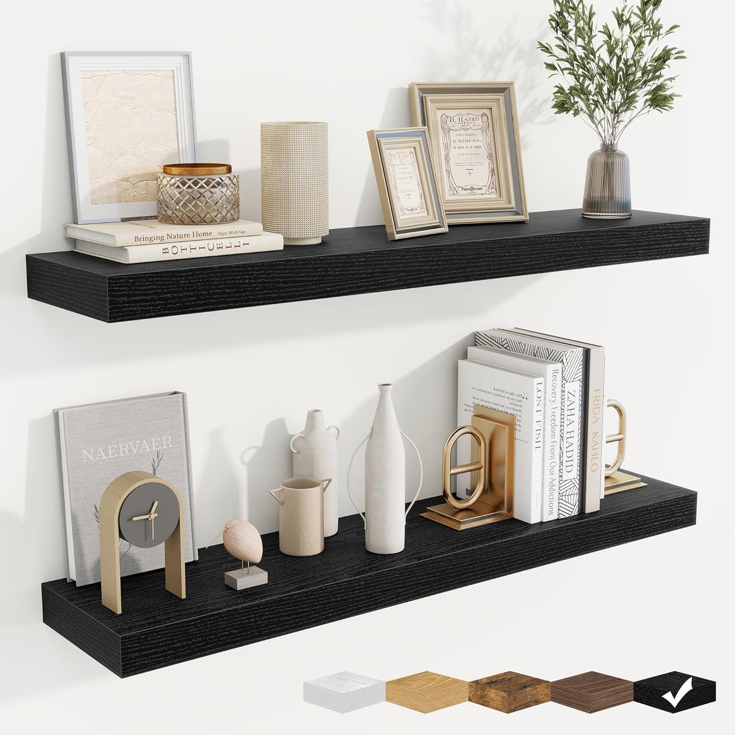 fuqing Floating Shelves for Wall, Bathroom Shelf Wall Mounted for Storage, Shelves with Invisible