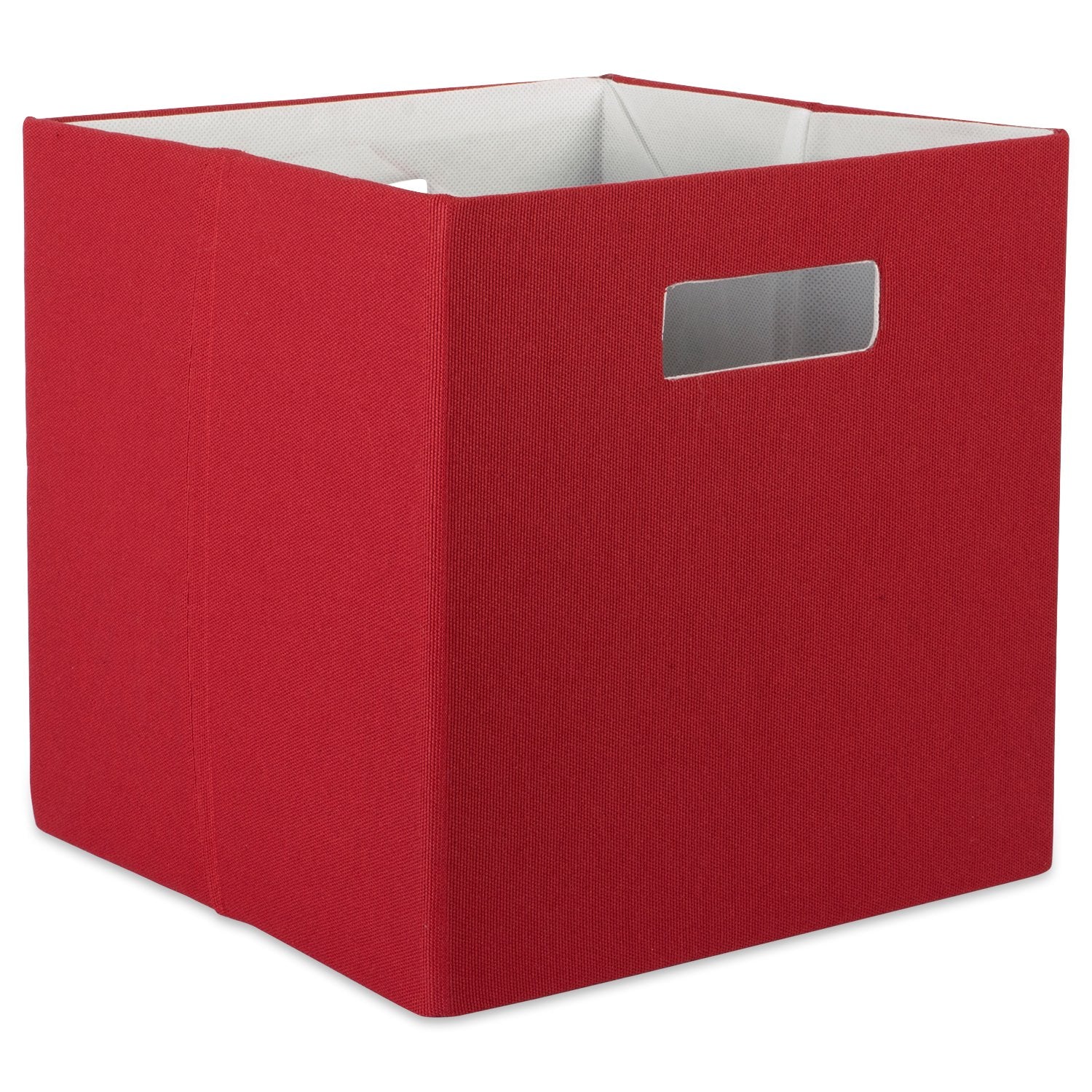 DII Fabric Storage Cube Organizer Bin 11x11x11 Foldable, Rust
