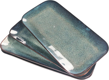 Serving Platters Set of 4, Rectangular Serving Plates, Serving Trays for Entertaining Party