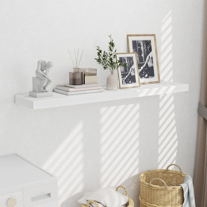 Fun Memories 55 Inch Fireplace Mentel Shelf, 10 Inch Deep Shelves for Display & Wall Storage