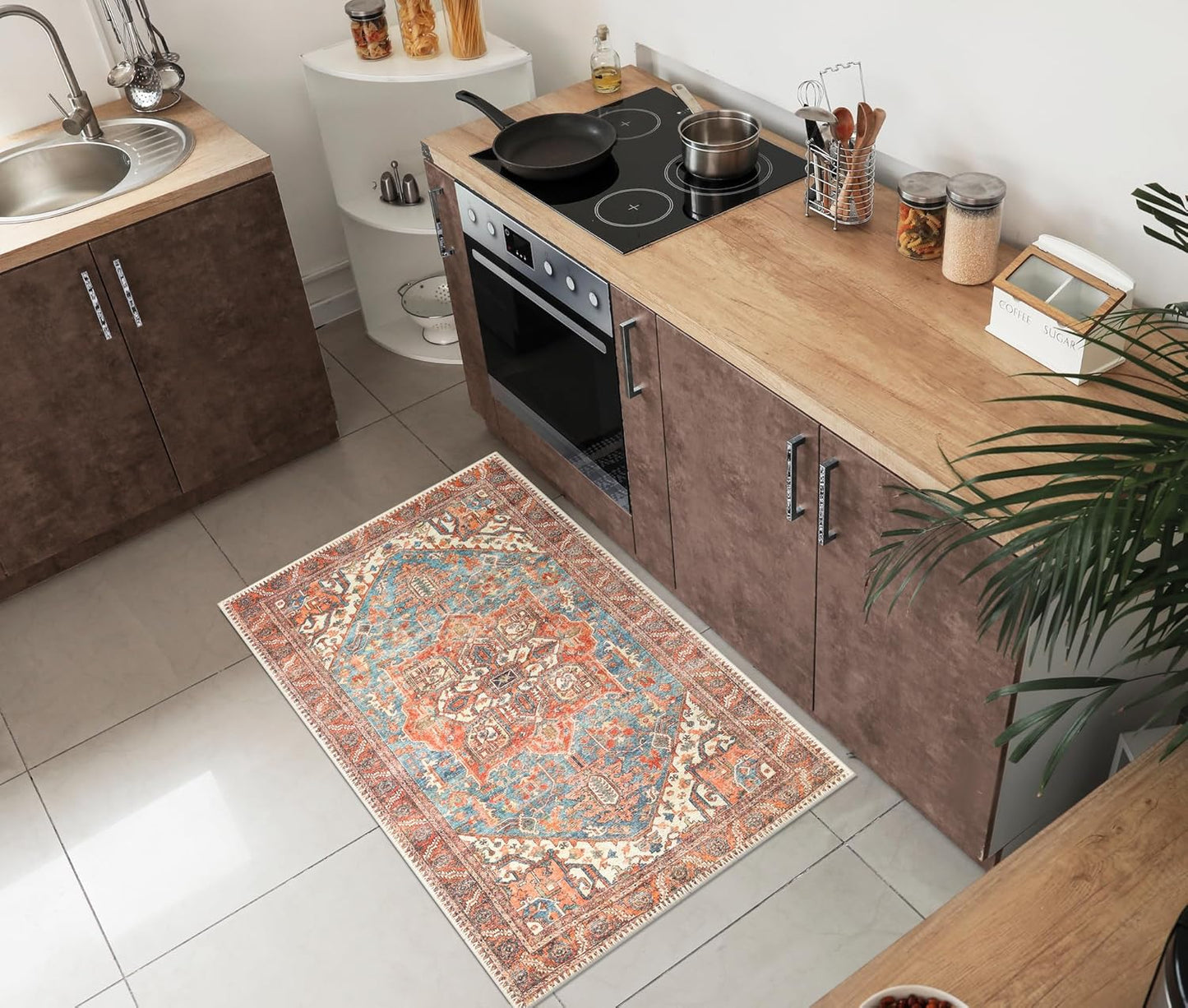 Keen Home Design 2x3 Rug - Machine Washable Entry Rug with Non-Slip Backing, Ideal for Enteryway