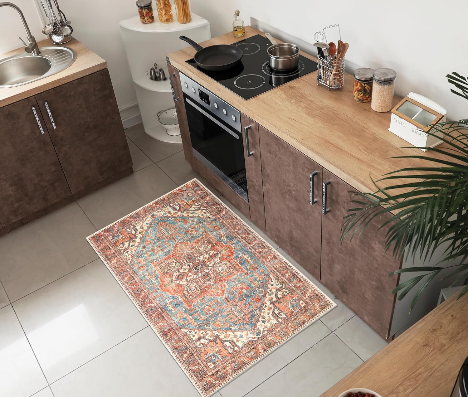 Keen Home Design 2x3 Rug - Machine Washable Entry Rug with Non-Slip Backing, Ideal for Enteryway