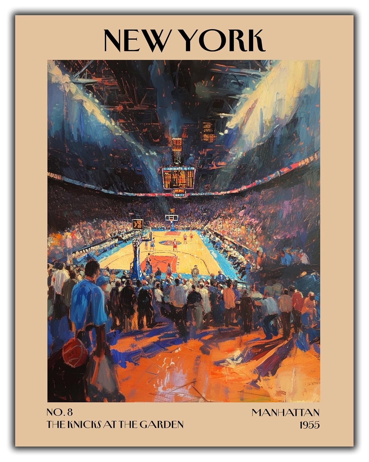 Retro Vintage New York Wall Art Print - 11x14 Unframed Poster - New York City Souvenirs, Cute