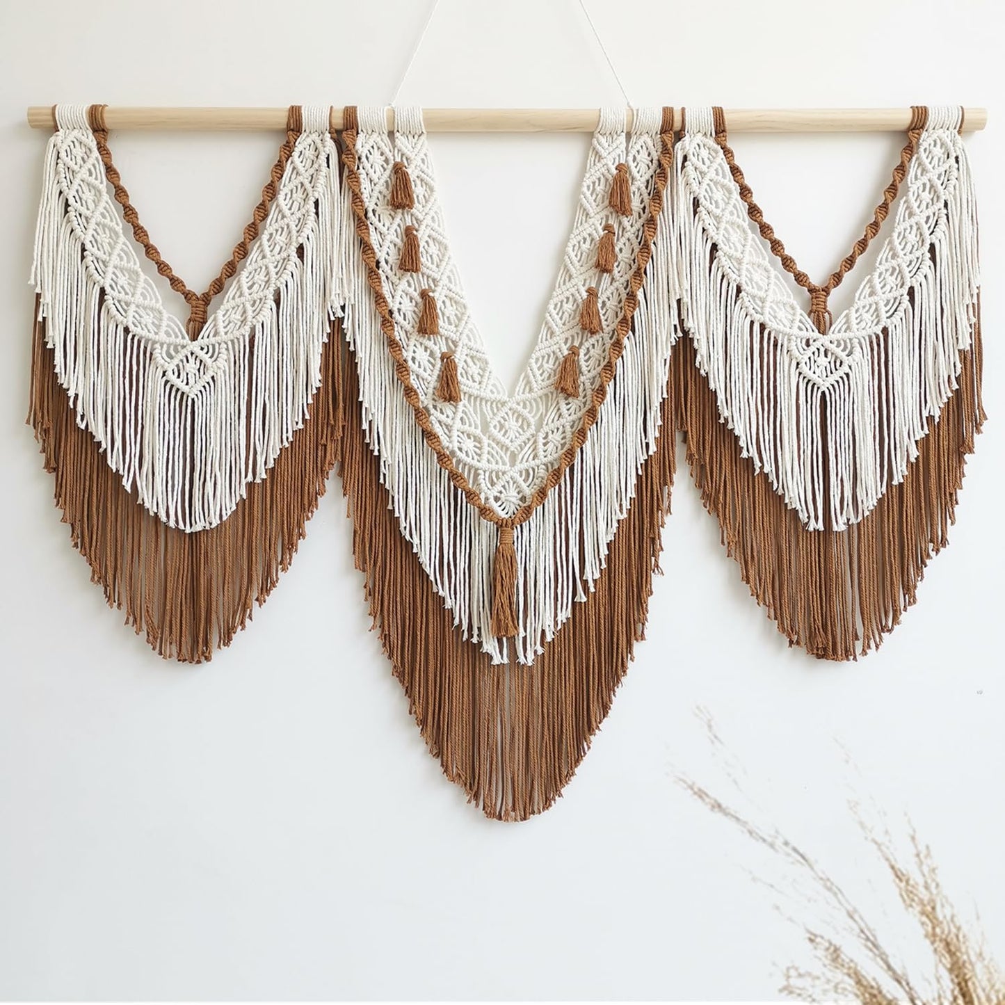 large macrame wall hanging - Boho Tapestry Macrame Wall Decor Art- Chic Bohemian Handmade Woven