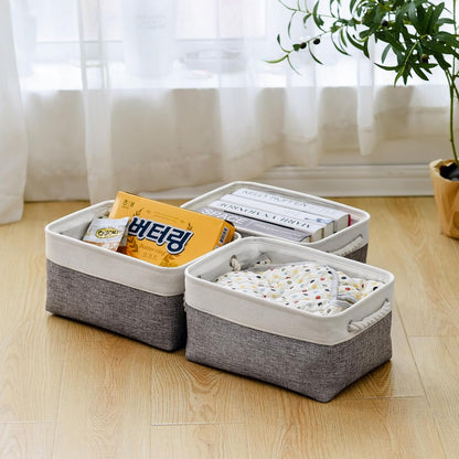 TheWarmHome Organization and Storage Basket for Shelves - 1 Pack 14x10x6.7 inch Collapsible Storage