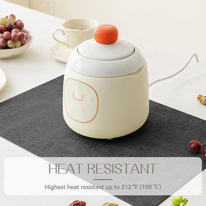 Romanstile Vinyl Placemats Set of 6-12 X 18 Inch - Heat Resistant Place Mats 100% Waterproof