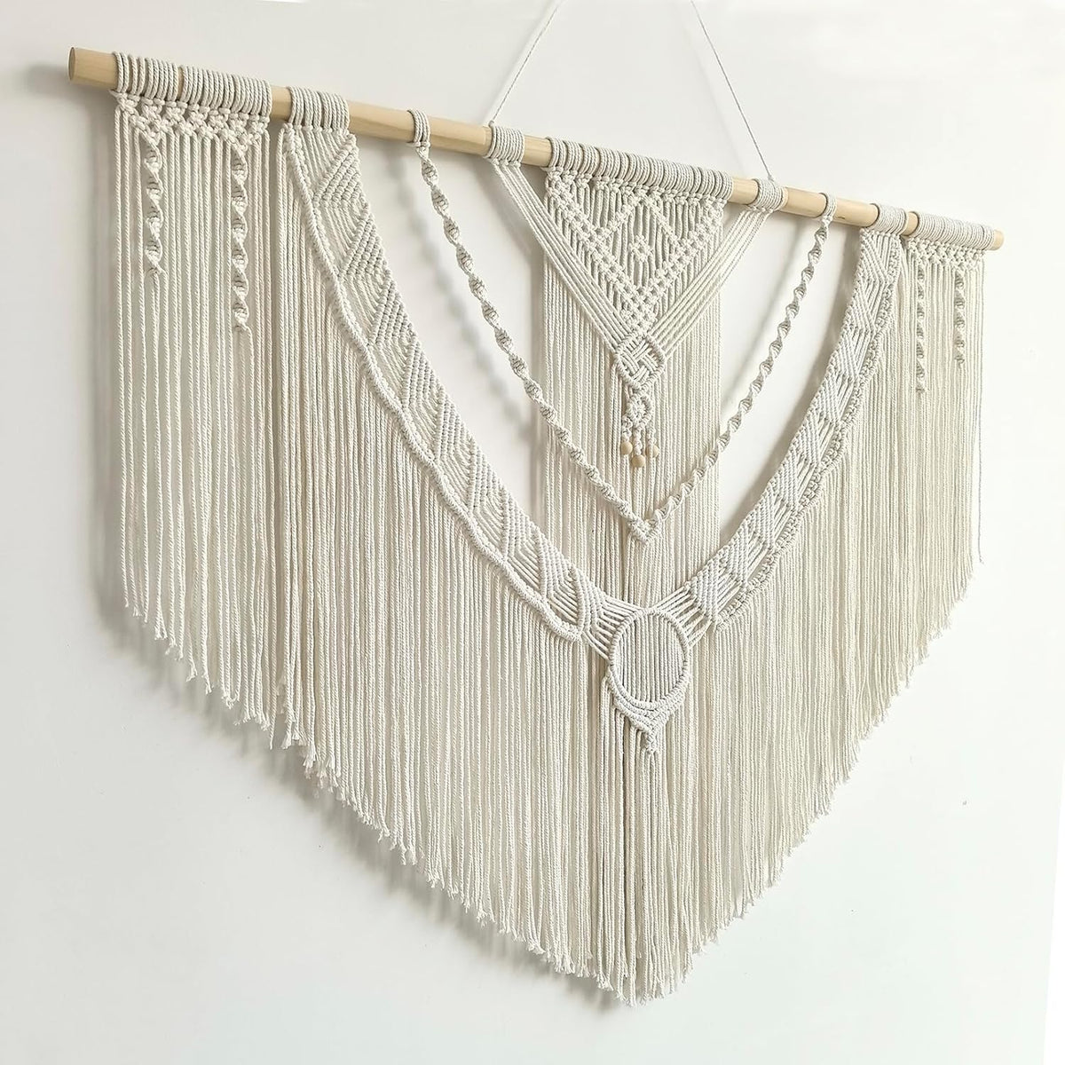 Achart Macrame Wall Hanging Large- Boho Wall Decor- large wall art- Wall Decor Living Room- Macrame