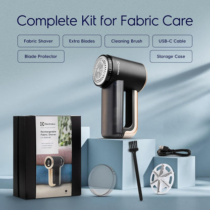 Electrolux Rechargeable Fabric Shaver | 3-Speed Lint Remover for Clothes & Furniture | Eliminates
