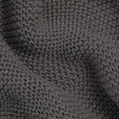 MakeMake Organics Organic Throw Blanket GOTS Certified Organic Cotton Blanket Knit Couch Bed Fall