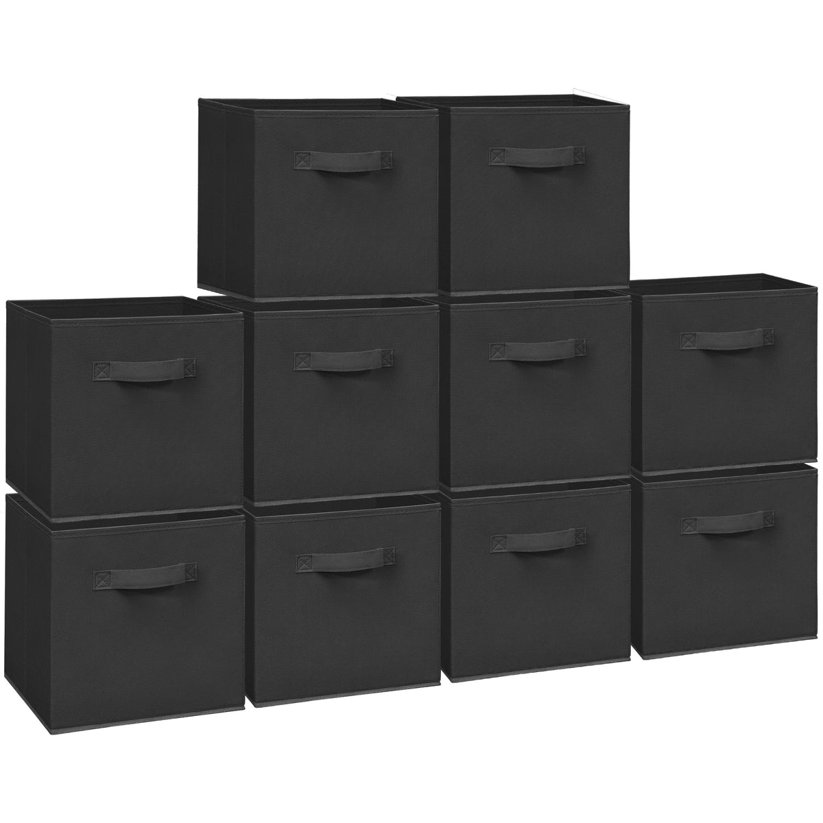 STORAGEIDEAS 11 Inch Fabric Storage Cubes, Sturdy Foldable Storage Bins, Heavy Duty Cube Organizer