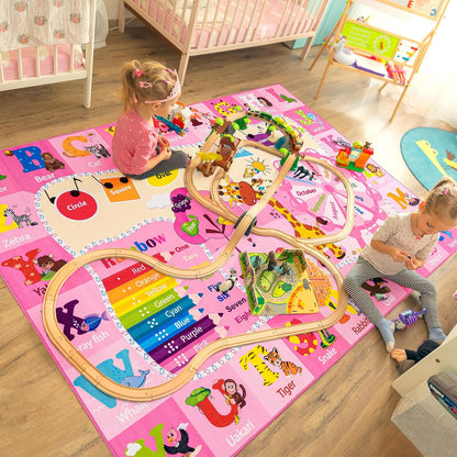 Kids Rugs for Playroom Bedroom Classroom Nursery, Non-Slip and Washable Rugs for Children Toddlers