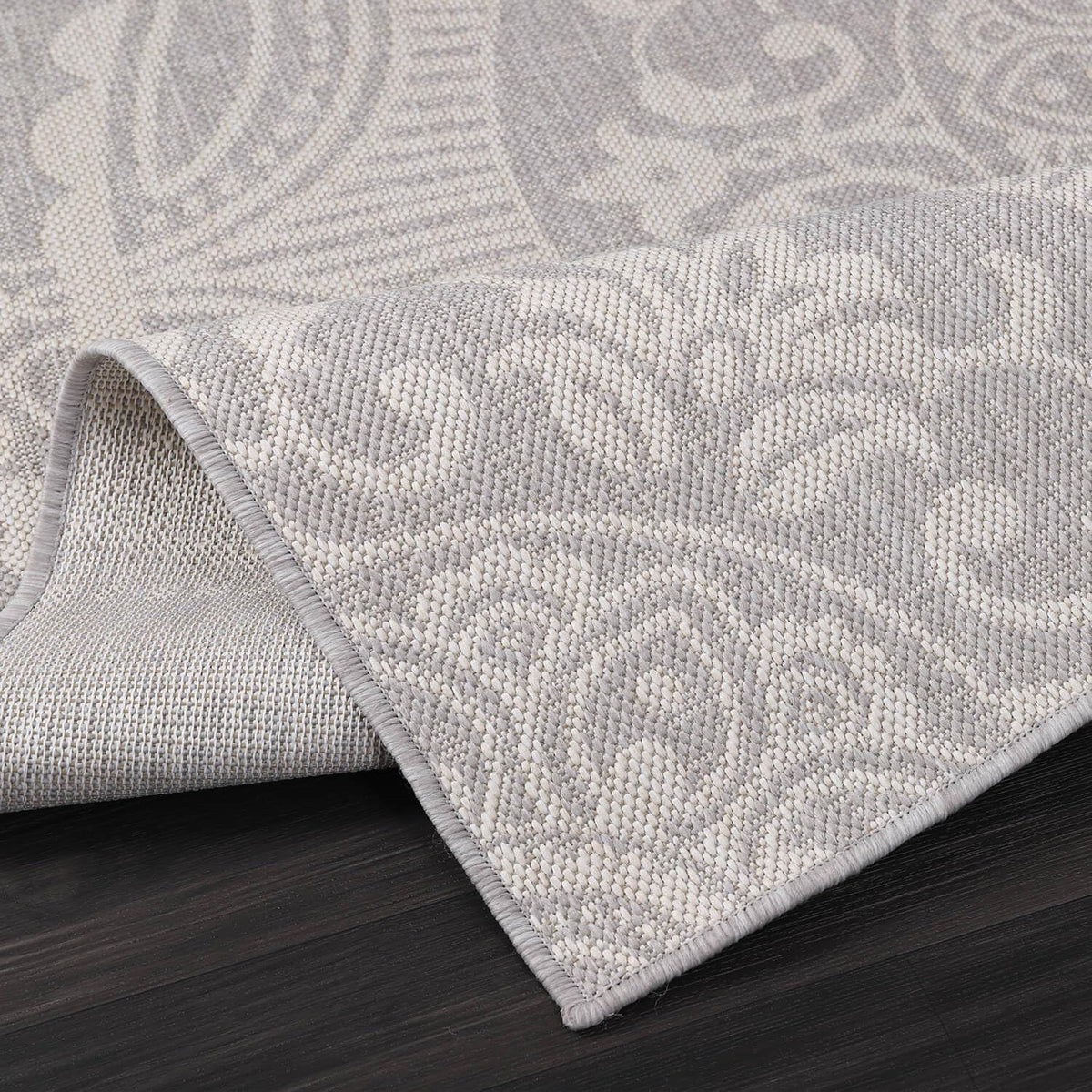 Medallion Outdoor Rug 8x10 Washable Outside Carpet for Indoor Patio Porch Waterproof Easy Cleaning