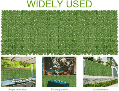 Artificial Ivy Privacy Fence Wall Screen,200x40 in in in UV-Anti Faux Greenery Backdrop Ivy Vine
