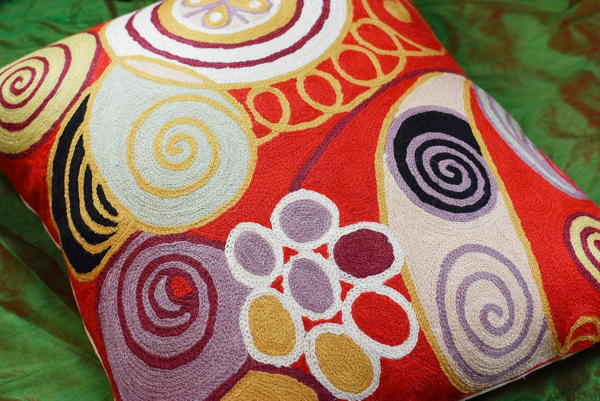 Hilma Al Klint Red Pillow Cover Modern Red Pillowcase Abstract Chair Cushion Accent Throw
