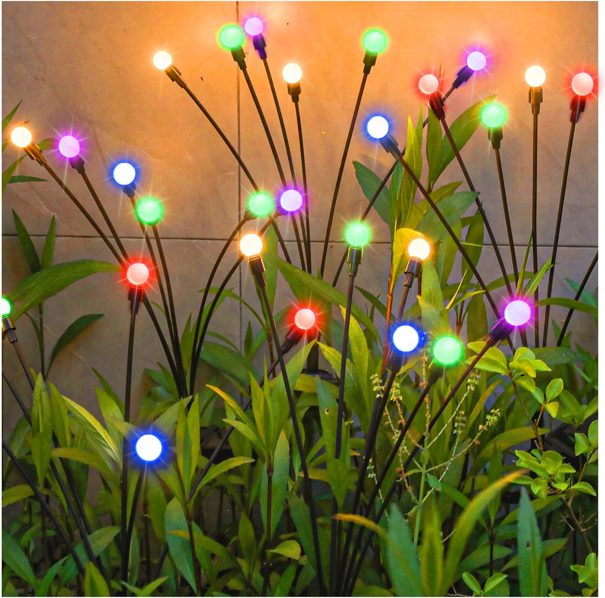 TONULAX Solar Garden Lights, Starburst Swaying Light - Swaying When Wind Blows, Solar Lights
