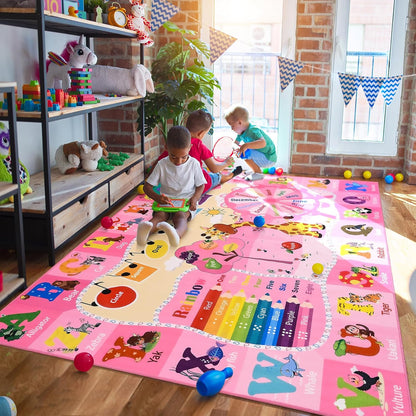Kids Rugs for Playroom Bedroom Classroom Nursery, Non-Slip and Washable Rugs for Children Toddlers