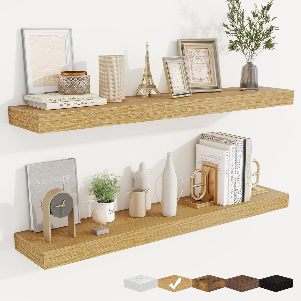 fuqing Floating Shelves for Wall, Bathroom Shelf Wall Mounted for Storage, Shelves with Invisible