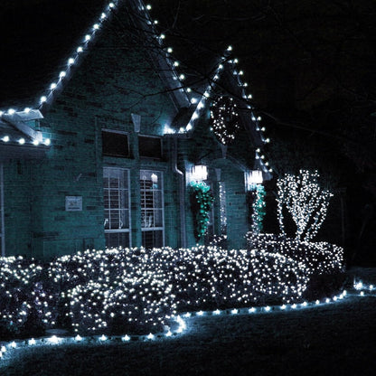 Dazzle Bright 164 FT 500 LED Christmas String Lights, Waterproof Green Wire String Lights with 8