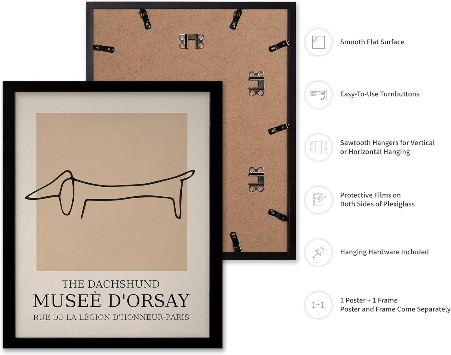 Poster Master Vintage Poster - Retro Minimalist Print - Gift for Artist, Housewarming - Dachshund