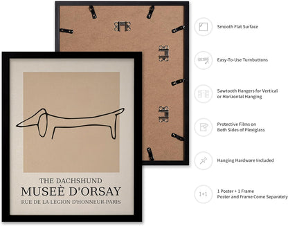 Poster Master Vintage Poster - Retro Minimalist Print - Gift for Artist, Housewarming - Dachshund