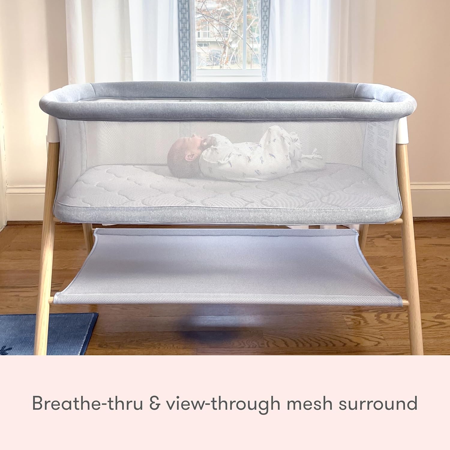 Newton Baby Essential Bassinet – Ultra-Breathable, Completely Washable, More Airflow for Safer