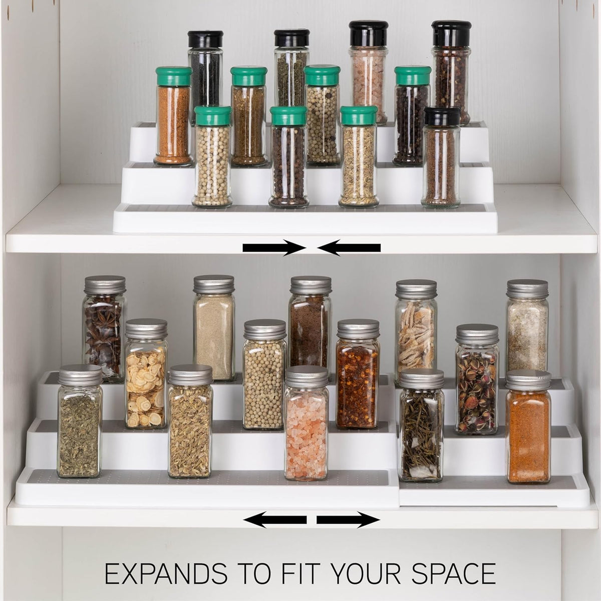SIMPLEMADE 3-Tier Spice Rack Organizer - Versatile Storage Shelf for Kitchen, Bathroom, Bedroom &