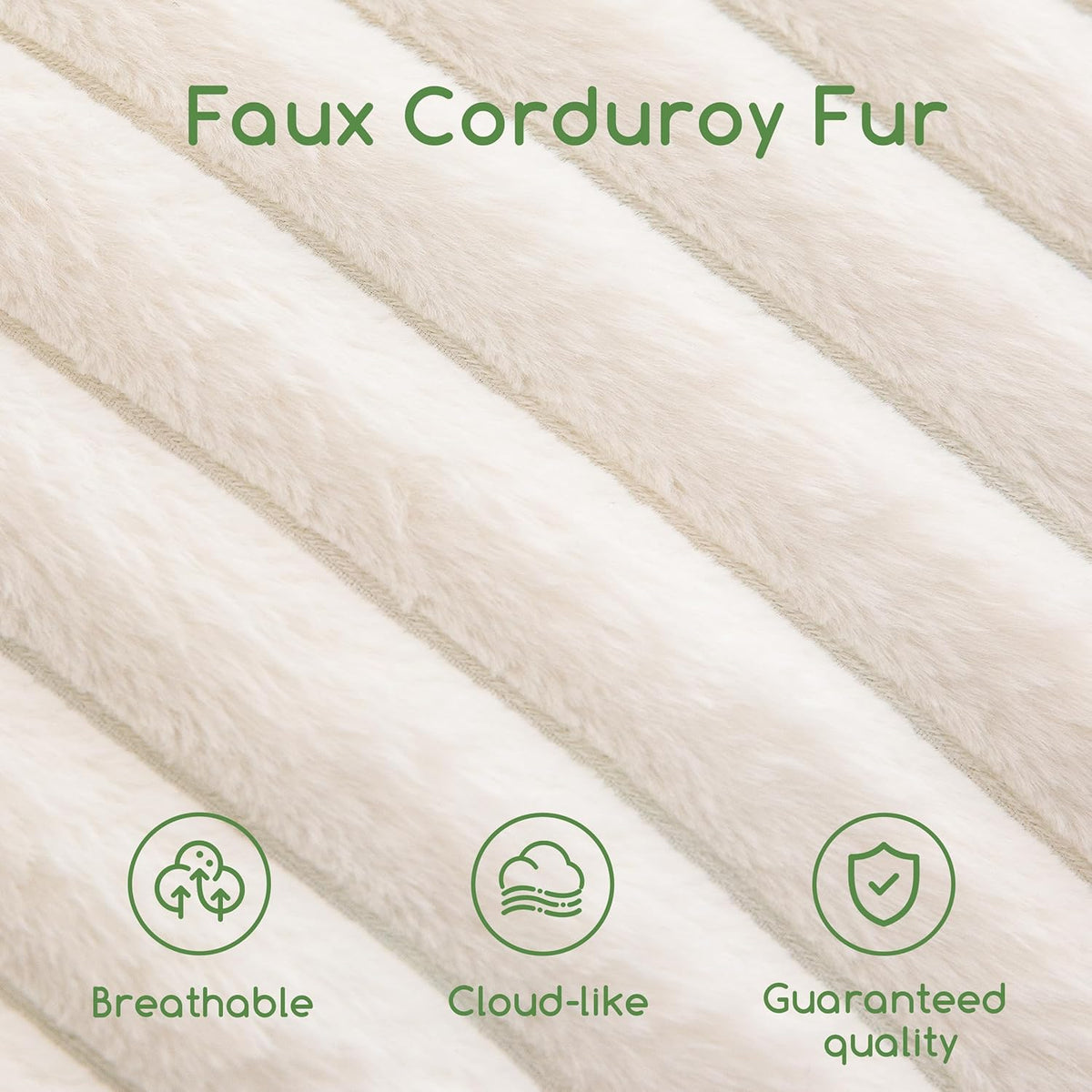 HIGOGOGO Round Stuffed Pouf Ottoman, Stripe Faux Fur Poufs with Foam Chunk Filling, Furry and
