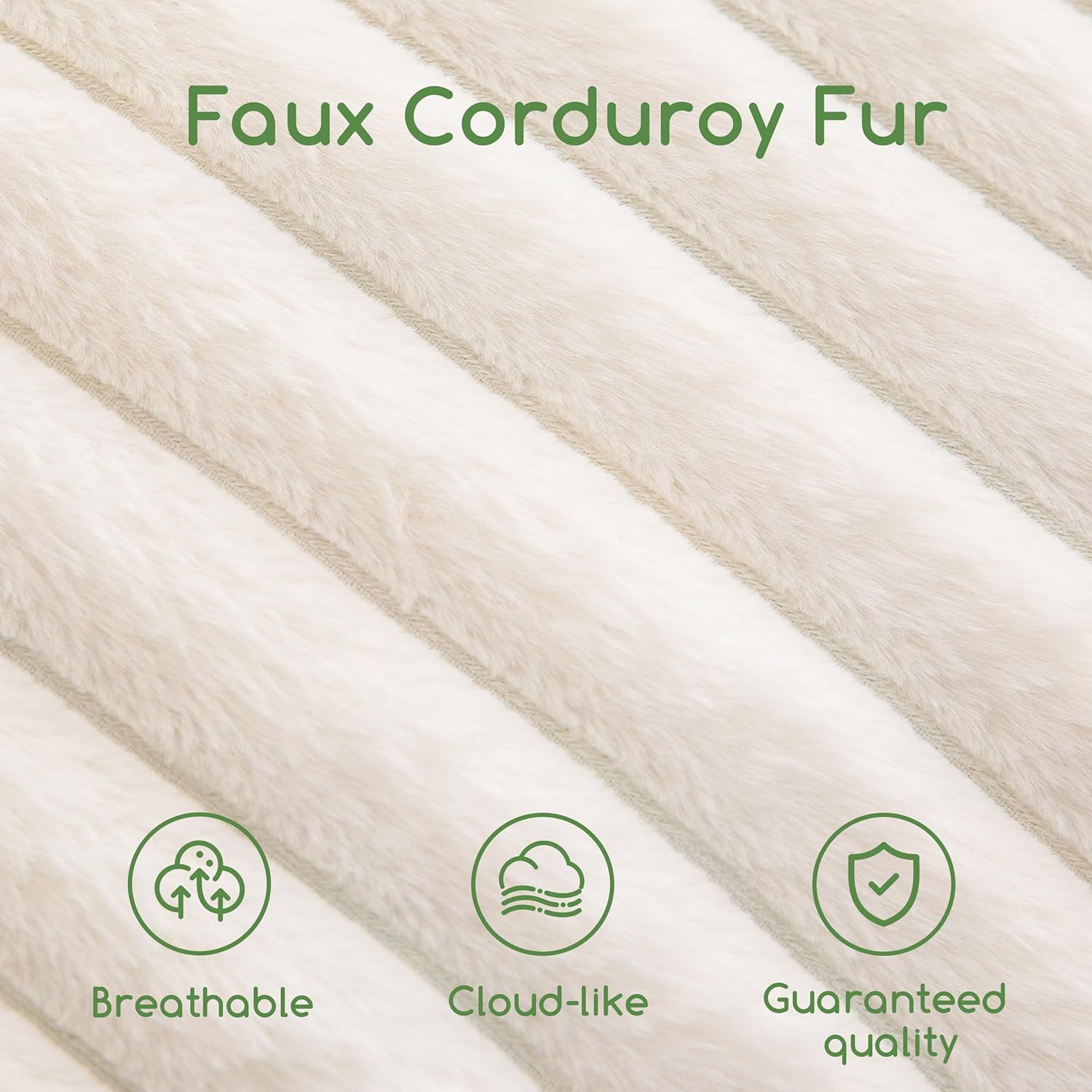 HIGOGOGO Round Stuffed Pouf Ottoman, Stripe Faux Fur Poufs with Foam Chunk Filling, Furry and