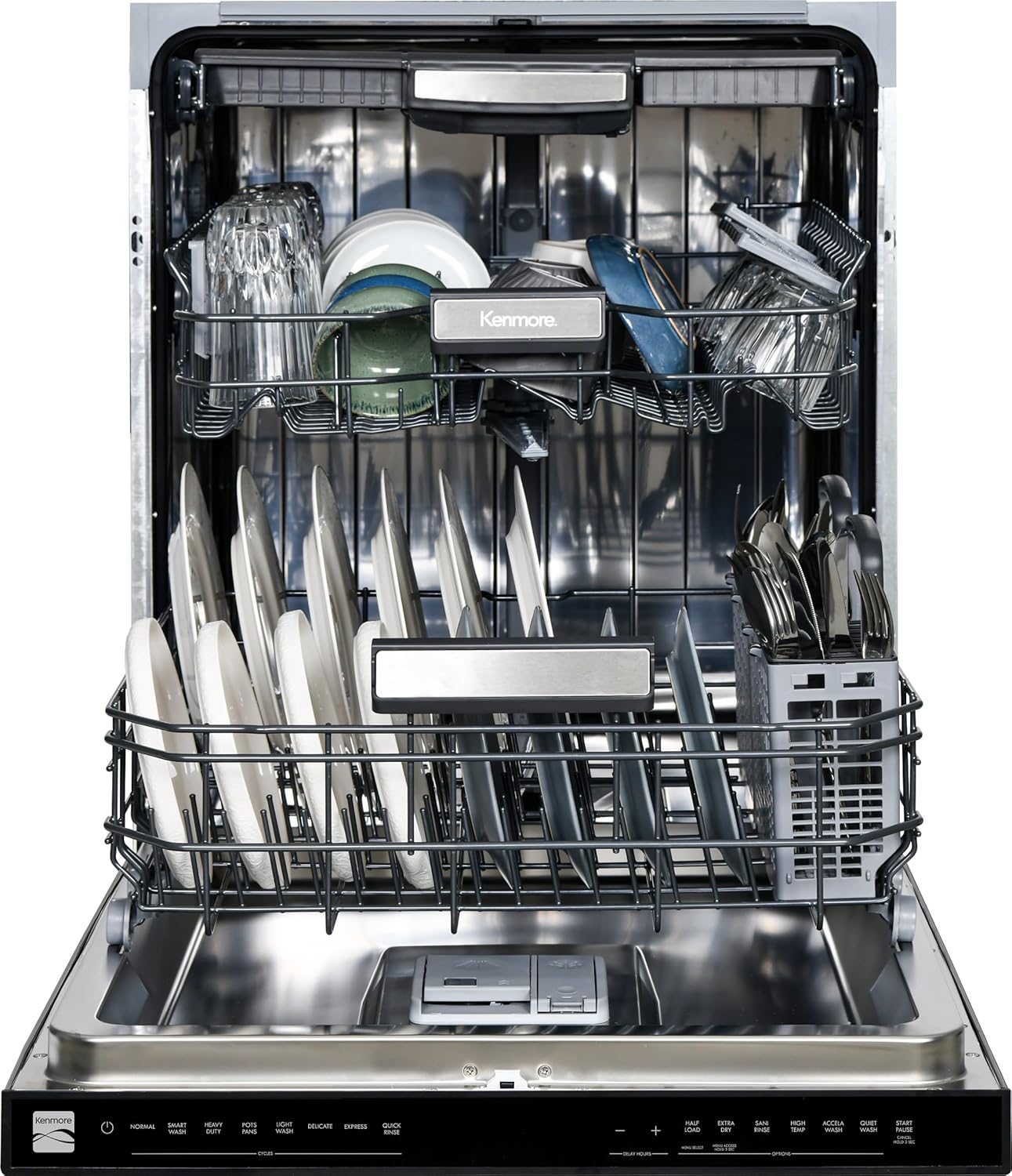 Kenmore 24" Built-in Stainless Steel Tub Dishwasher EasyFlex 3rd, SmartWash, UltraWash, TurboDry