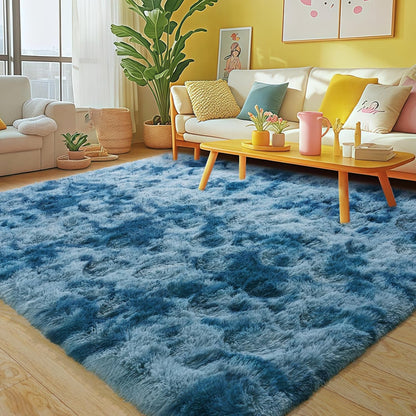 Rezutan Fluffy Rug for Living Room Bedroom, Super Soft Modern Shaggy Fuzzy Kids, Plush Indoor