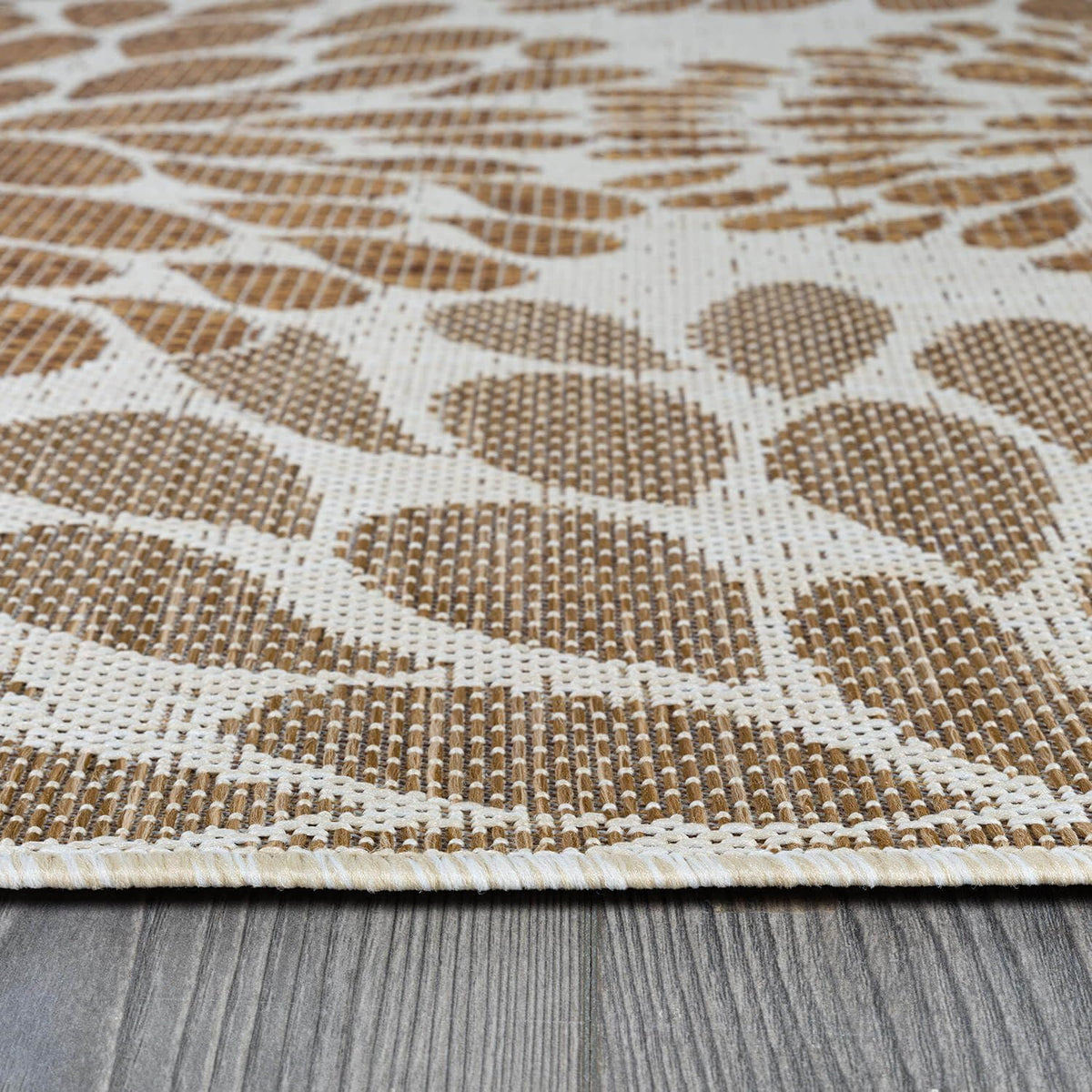 Beverly Rug Outdoor Rug 10x14 Modern Exotic Tropical Leaf Area Rugs for Indoor and Outdoor Patio