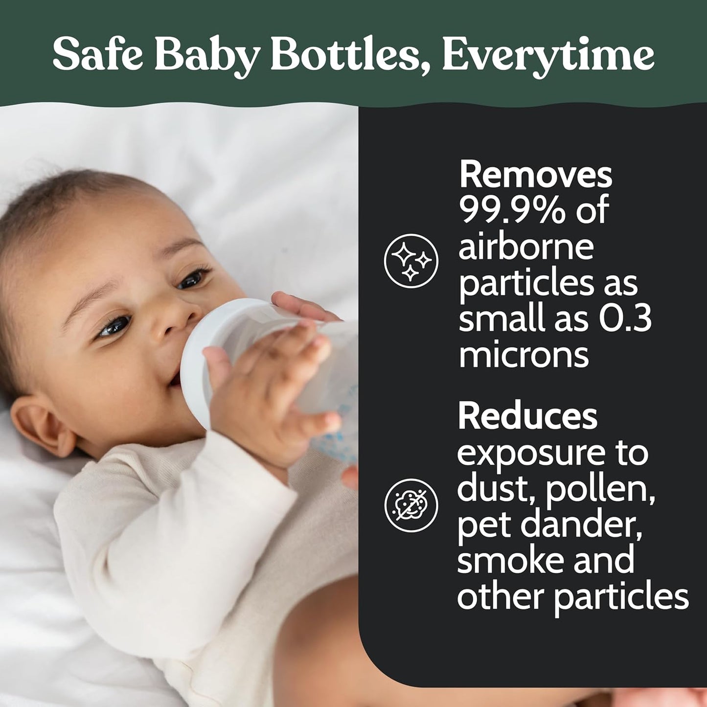 Roobi Hepa Filters Compatible with Baby Brezza. Specially Formulated for Washer Pro. 4 Carbon