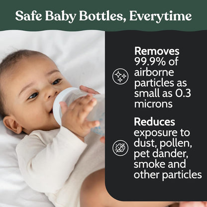 Roobi Hepa Filters Compatible with Baby Brezza. Specially Formulated for Washer Pro. 4 Carbon