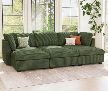 Belffin Modular Sectional Sofa with Sleeper Sofa, Oversized Cloud Couch with Extra Deep Seat