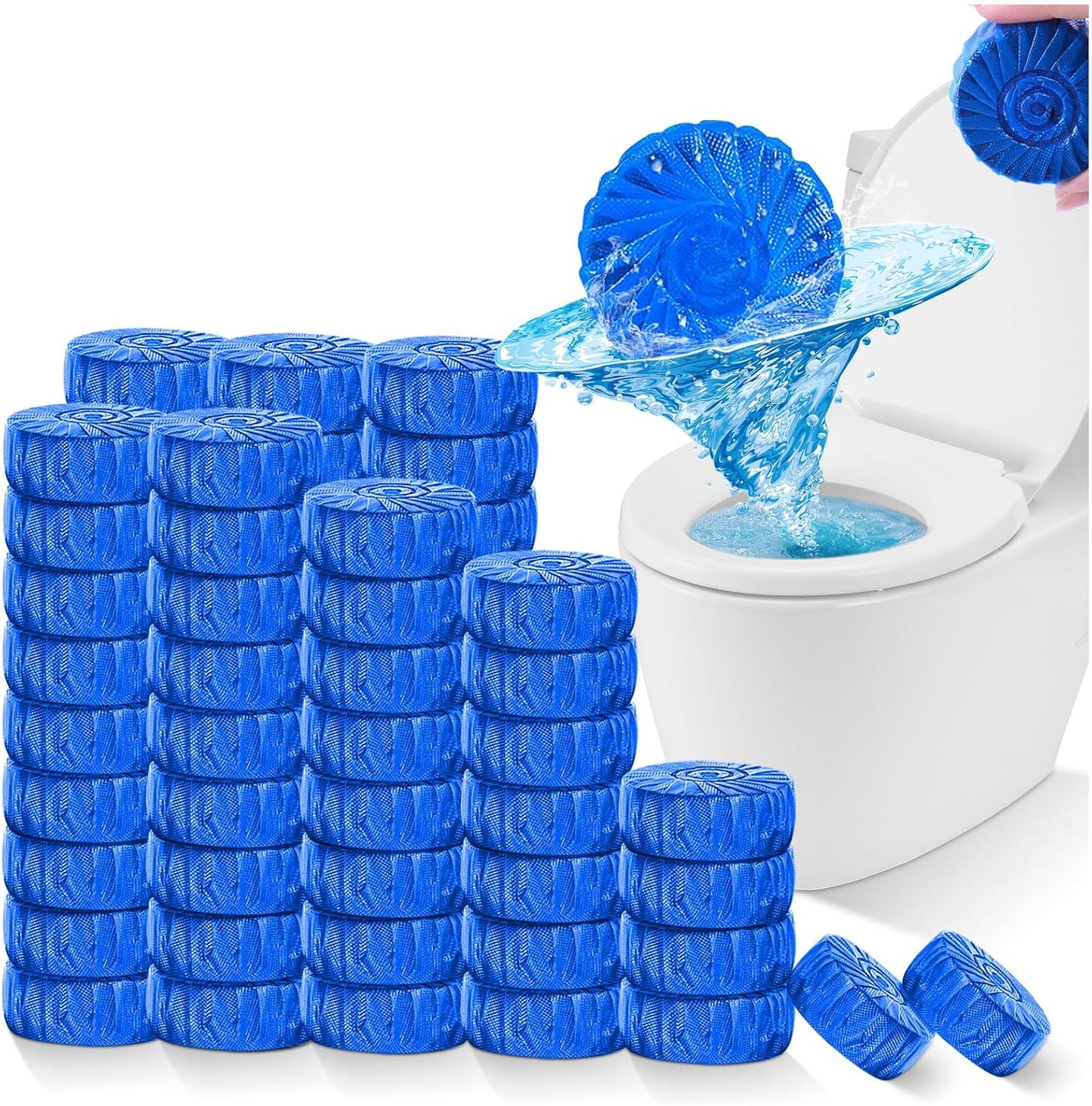 KIISIISO Toilet Bowl Cleaners Tablet 72 PACK, Automatic Toilet Cleaners for Deodorizing &